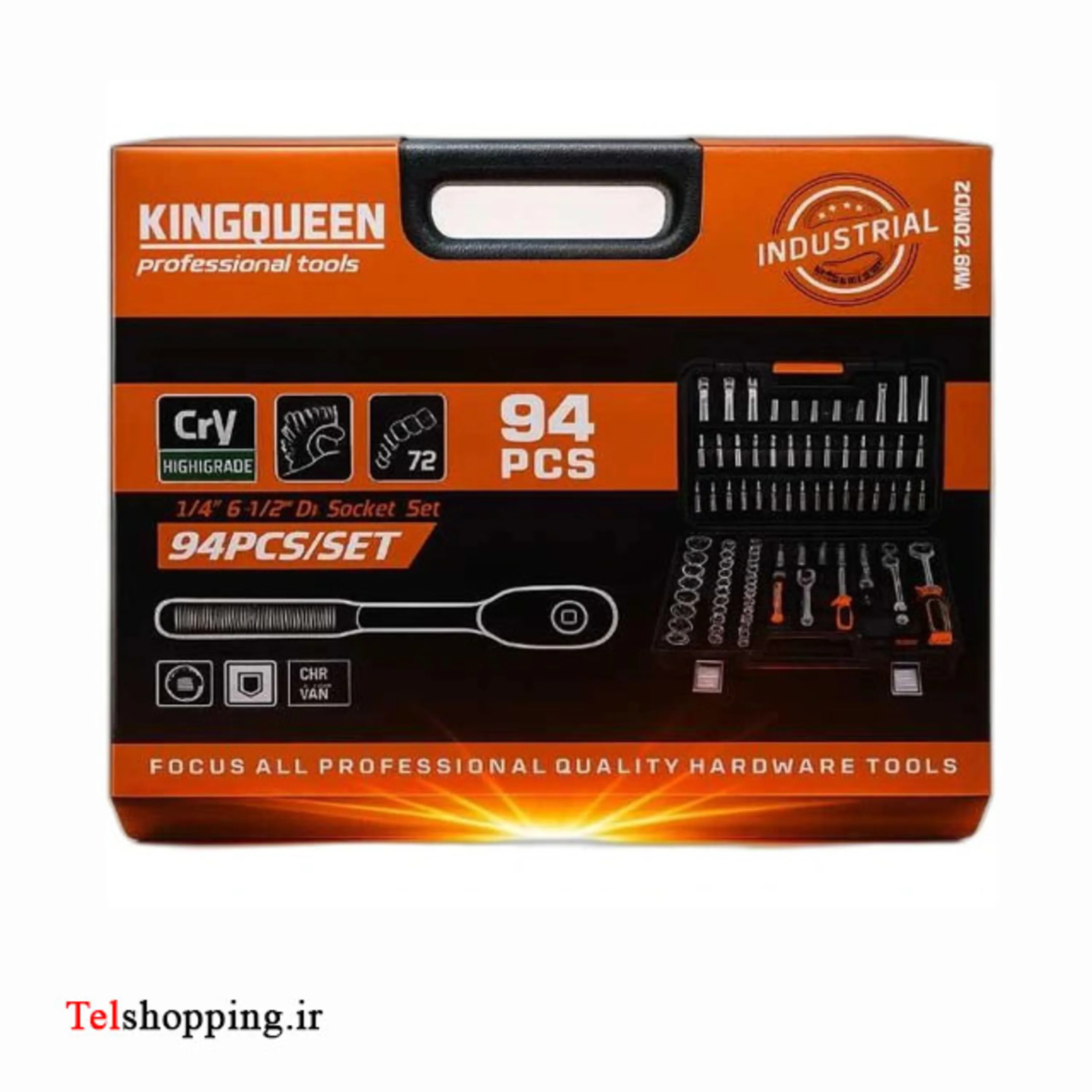 جعبه آچار 94 تکه کینگ کویین شرکت مخصوص